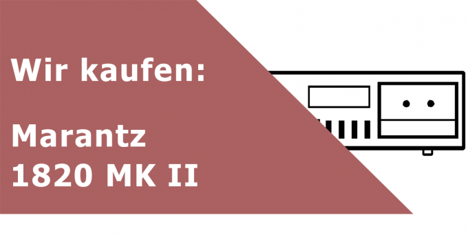 Marantz 1820 MK II Tapedeck Ankauf